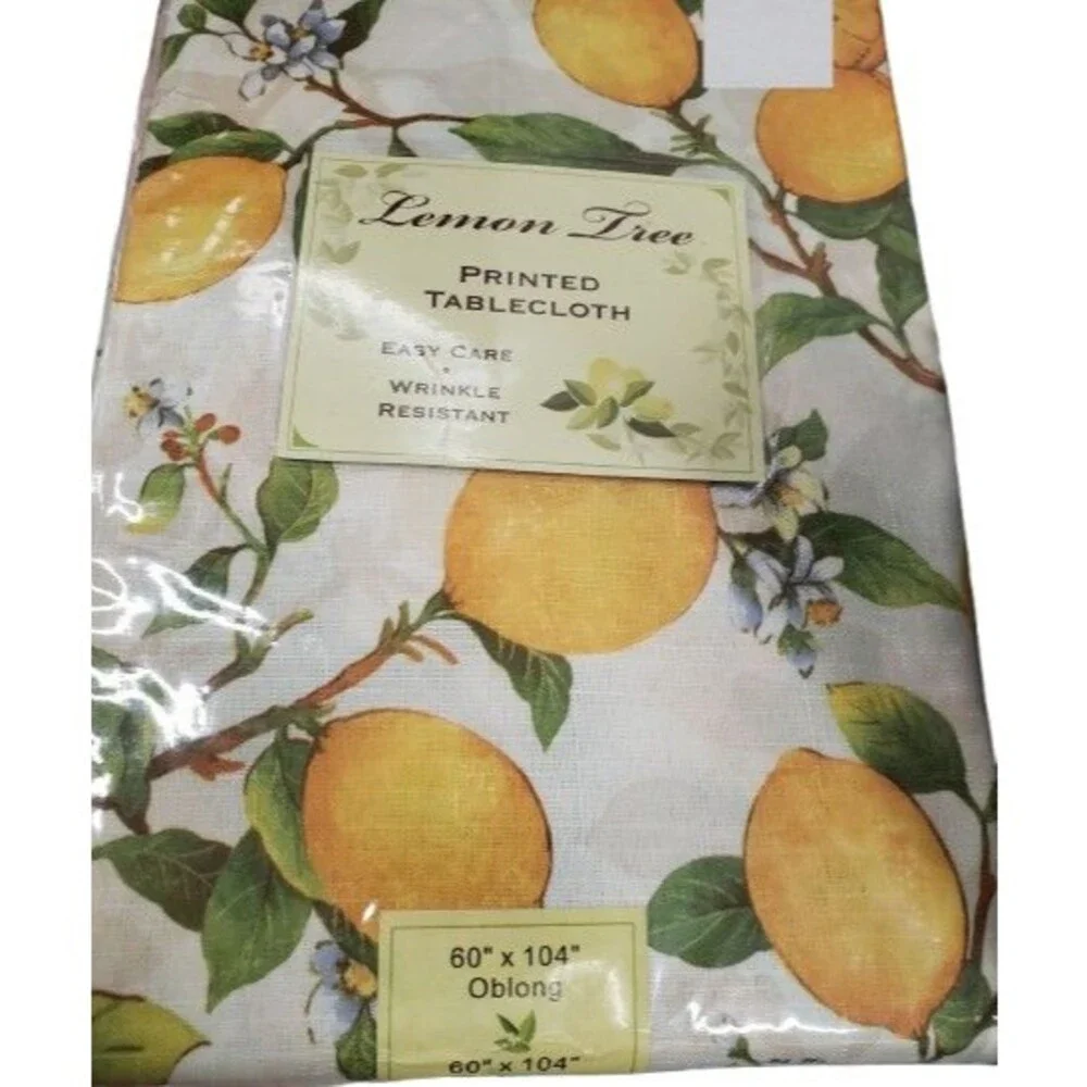 Printed Fabric Kitchen Tablecloth,60